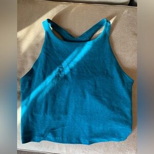 NWT Beyond Yoga Cropped Tank Turquoise XL